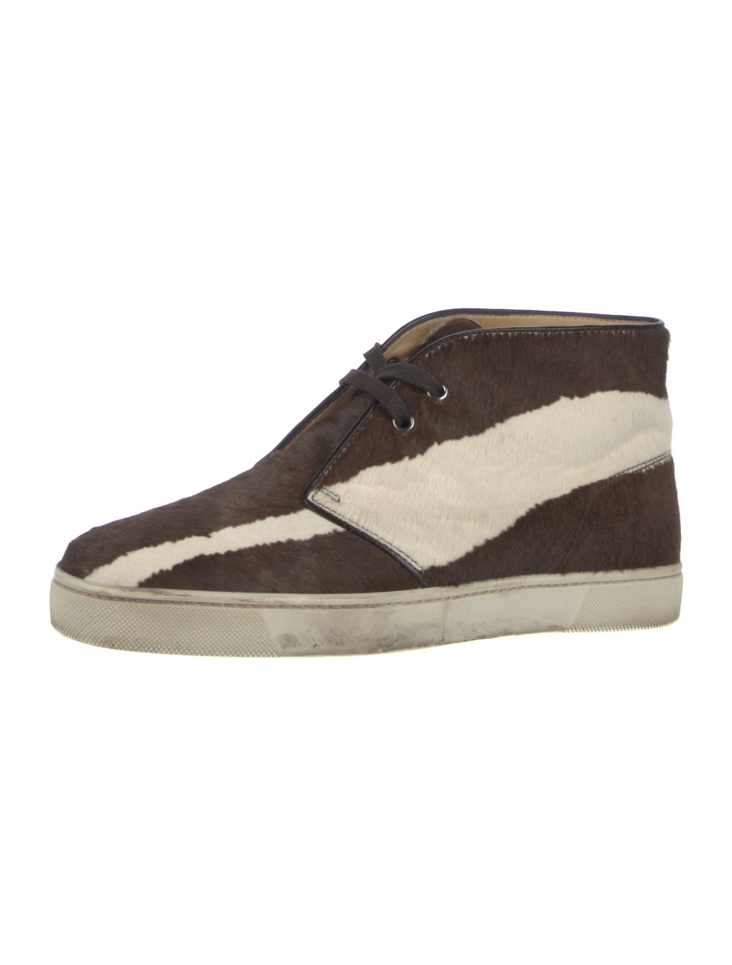 Christian Louboutin Ponyhair Animal Print Sneakers